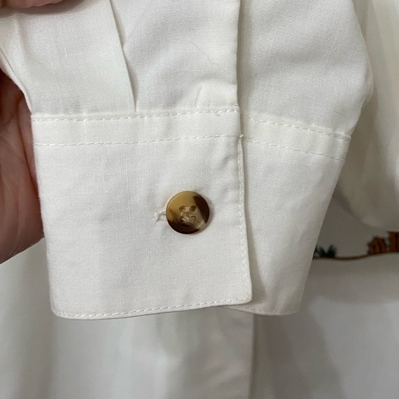 Vtg Women’s Sz 10 Western Style Long Sleeve Button Up Shirt Embroidered Front - Picture 6 of 11